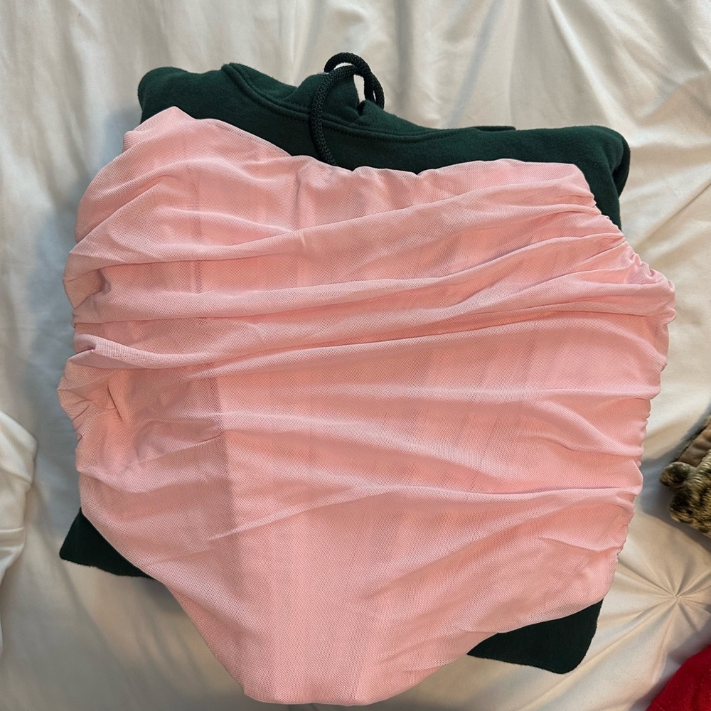 Pink Ruched tube top